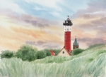 Postkarte DIN-A6 Alter Leuchtturm Wangerooge - WG1